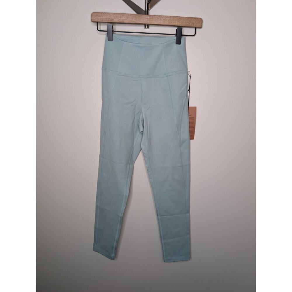 Girlfriend Collective Light Blue High Rise Compression Leggings Women XS